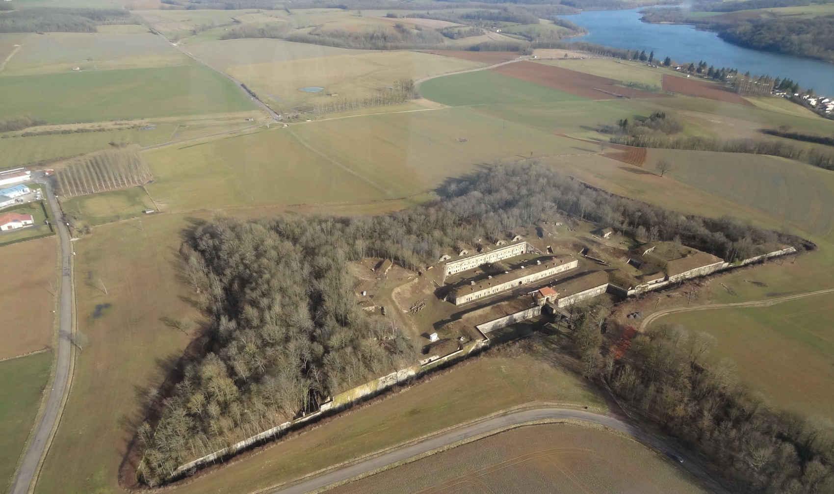 Ariel view of the Fort of Peigney, 12/02/2017