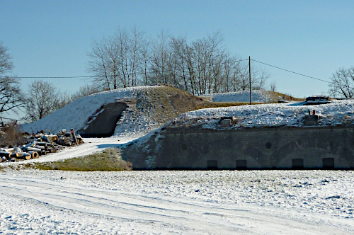 Fort de Montlandon dans la neige